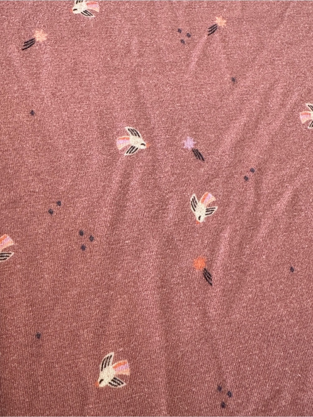 Wildbird Cloudblend Brown Starling Bird Crib Sheet Discontinued